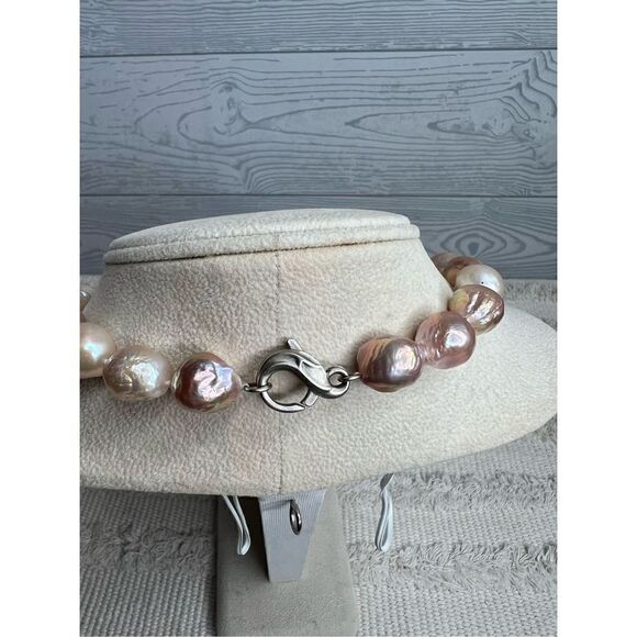 Honora Ming Cultured Pearl Blush Pink Champane luster 12.0MM-14.0MM - Picture 5 of 11